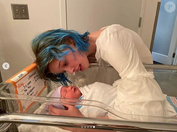 Les deux enfants de Milla Jovovich et Paul W. S. Anderson, Ever Gabo, Dashiel et Osian Lark. Février 2020.