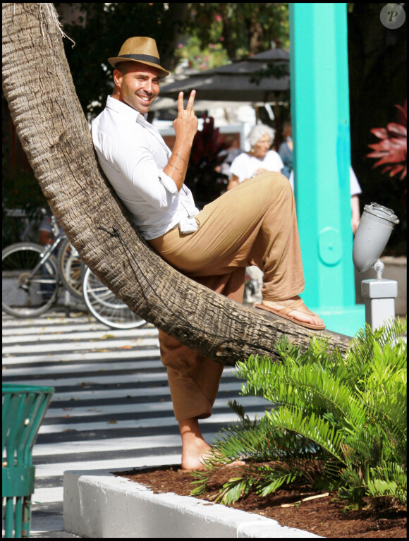 Sofiane (Star Academy 4) - Tournage de l'émission "Les Anges de la télé réalité 2" à Miami 20/04/11