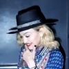 Madonna à la sortie de son spectacle avec Ahlamalik Williams à New York, le 18 septembre 2019.