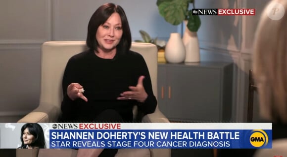 Shannen Doherty s'éffondre en larmes alors qu'elle annonce la rechute de son cancer du sein stade 4 dans une interview de Good Morning America