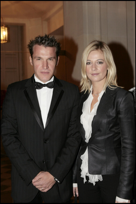 Benjamin Castaldi et Flavie Flament le 30 janvier 2006 à Paris.