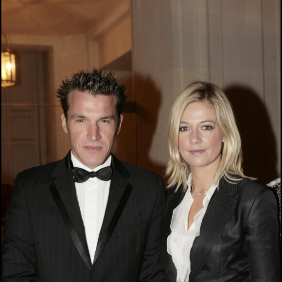 Benjamin Castaldi et Flavie Flament le 30 janvier 2006 à Paris.