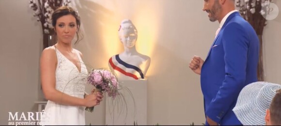 Elodie et Rémi dans "Mariés au premier regard 2020", le 10 février 2020, sur M6