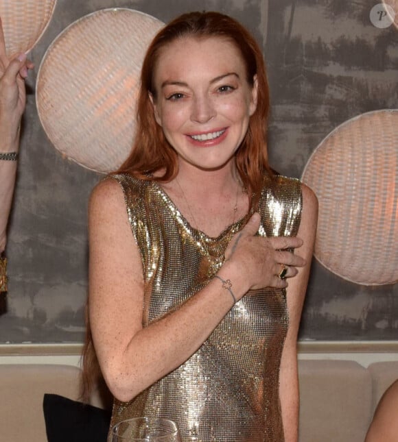 Exclusif - Lindsay Lohan fête son 32e anniversaire avec famille et amis à Mykonos. Grèce, le 2 juillet 2018.