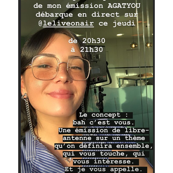 Agathe Auproux annonce le lancement prochain de sa nouvelle émission - Instagram, 11 février 2020