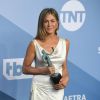 Jennifer Aniston - Pressroom - 26ème cérémonie annuelle des "Screen Actors Guild Awards" ("SAG Awards") au "Shrine Auditorium" à Los Angeles, le 19 janvier 2020. © Kevin Sullivan via ZUMA Wire/Bestimage