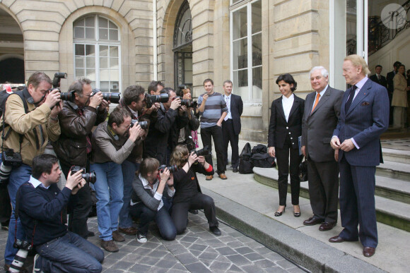 Albin Chalandon à la cérémonie de passation des pouvoirs entre Rachida Dati et Pascal Clement à Paris le 18 mai 2007.