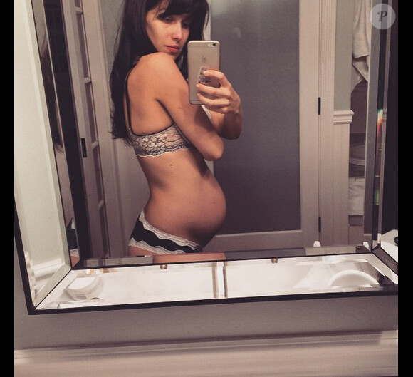 Hilaria Baldwin enceinte de son second enfant a ajouté une photo à son compte Instagram, le 8 mars 2015