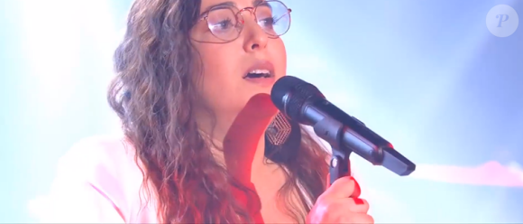 Laure, talent de "The Voice 2020" lors des auditions à l'aveugle du samedi 15 février 2020 - TF1