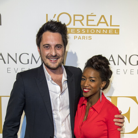Vincent Cerutti et sa compagne Hapsatou Sy - Couture Ball by Langman Events" Closing Fashion week en Présence de Madame A. Laffont aux platines au Mona Bismarck American Center à Paris , le 26 janvier 2018. © Pierre Perusseau/Bestimage26/01/2018 - Paris