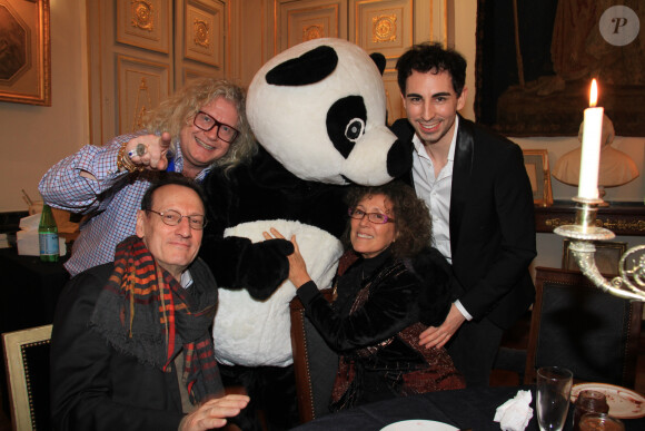 Exclusif - Pierre-Jean Chalençon, Jordan De Luxe, Denis Demonpion, Mireille Dumas - Soirée crêpes organisée par Pierre-Jean Chalençon au Palais Vivienne à Paris le 18 février 2020. © Philippe Baldini/Bestimage