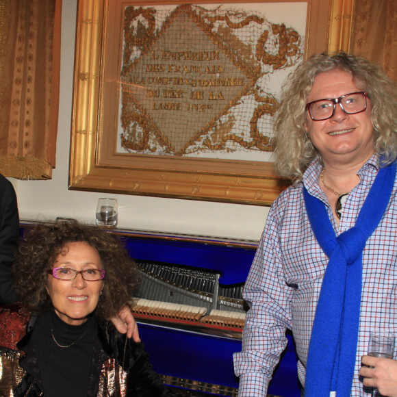 Exclusif - Denis Demonpion, Mireille Dumas, Pierre-Jean Chalençon, guest - Soirée crêpes organisée par Pierre-Jean Chalençon au Palais Vivienne à Paris le 18 février 2020. © Philippe Baldini/Bestimage