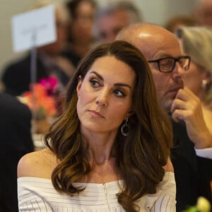 Catherine (Kate) Middleton, duchesse de Cambridge, lors du dîner de gala "Action on Addiction" à Londres, le 12 juin 2019.