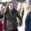Catherine Kate Middleton, duchesse de Cambridge, lors d'une visite à la Ark Open Farm à Newtownwards, Irlande le 12 février 2020.
