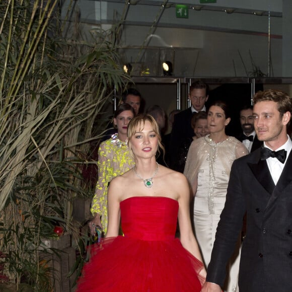 Beatrice Borromeo et Pierre Casiraghi lors du 62e Bal de la Rose dans la Salle des Etoiles du Sporting de Monte-Carlo, le 19 mars 2016. © Palais princier / Luc Castel / Monte Carlo Société des Bains de Mer via Bestimage