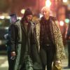 Exclusif - Keanu Reeves et sa compagne Alexandra Grant sur le tournage de Matrix 4 à San Francisco le 24 février 2020.