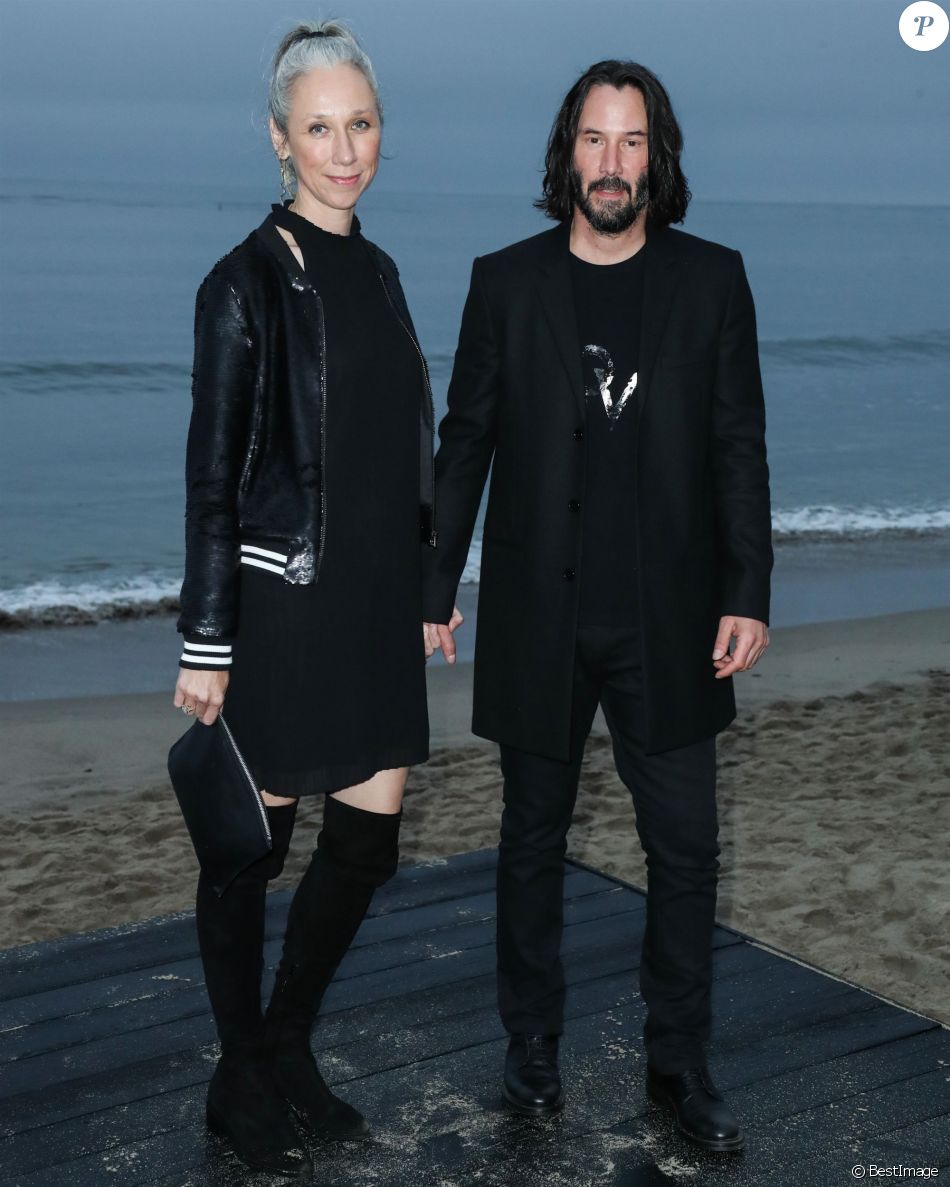 Keanu Reeves et sa compagne Alexandra Grant Photocall Saint Laurent