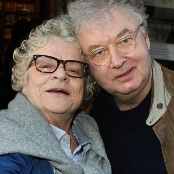 Exclusif - Josée Dayan et Dominique Besnehard - Dédicace du livre de Stephanie Murat "Même pas moi" et lecture de Sylvie Testud à la Librairie des Abbesses à Paris le 24 avril 2019. © Coadic Guirec/Bestimage