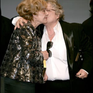 Jeanne Moreau et Josée Dayan au forum cinéma et littérature à Monaco en 2009