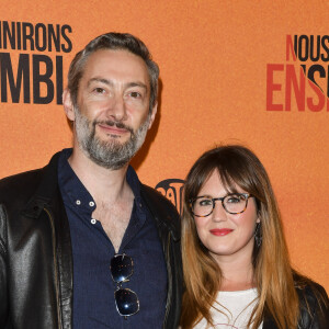 Vincent Desagnat et sa compagne Mathilde - Avant-première du film "Nous finirons ensemble" au Gaumont Opéra à Paris le 29 avril 2019. © Pierre Perusseau/Bestimage