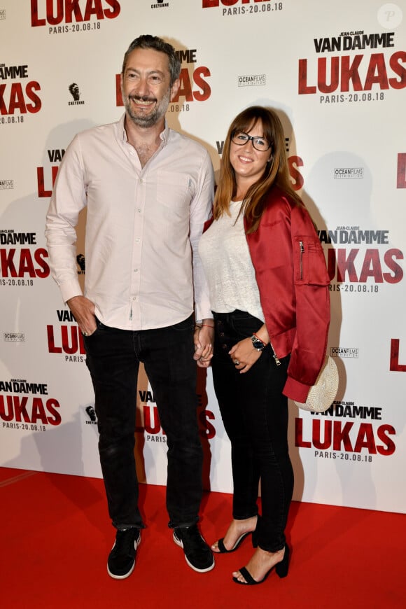Vincent Desagnat et sa compagne Mathilde lors de l'avant-première du film "Lukas" à Paris le 20 août 2018