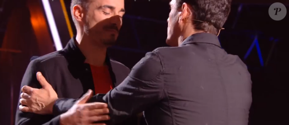 Kaël et Marc Lavoine - Talent de "The Voice 2020" lors des auditions à l'aveugle de samedi 29 février 2020, TF1