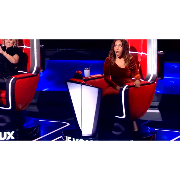 Amel Bent lors des auditions à l'aveugle de "The Voice 2020" samedi 29 février 2020, TF1
