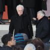 Lionel Jospin et Jean Glavany lors des obsèques de Michel Charasse en présence du Président de la République à Puy-Guillaume dans le Puy-de-Dôme le 26 février 2020. © Patrick Bernard / Bestimage