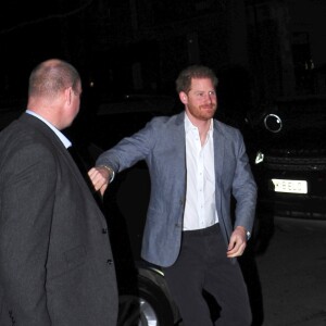 Prince Harry, duc de Sussex - Le prince Harry, duc de Sussex, confie sa "grande tristesse" de devoir se mettre en retrait de la famille royale lors du dîner "Universal Music Awards" au restaurant "The Ivy Chelsea Garden" à Londres, le 19 janvier 2020.