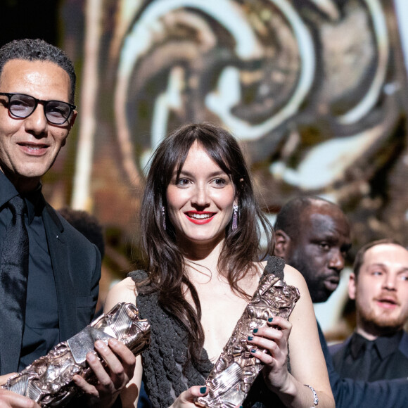 Roschdy Zem (César du meilleur acteur pour le rôle de Yacoub Daoud dans "Roubaix, une lumière") lors de la 45ème cérémonie des César à la salle Pleyel à Paris le 28 février 2020 © Dominique Jacovides / Olivier Borde / Bestimage