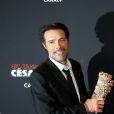 Nicolas Bedos (César du meilleur scénario original pour "La Belle Époque") et Fanny Ardant (César de la meilleure actrice dans un second rôle pour le rôle de Marianne dans "La Belle Époque") - Pressroom (press room) de la 45ème cérémonie des César à la salle Pleyel à Paris le 28 février 2020 © Dominique Jacovides / Olivier Borde / Bestimage