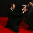 Nicolas Bedos (César du meilleur scénario original pour "La Belle Époque") et Fanny Ardant (César de la meilleure actrice dans un second rôle pour le rôle de Marianne dans "La Belle Époque") - Pressroom (press room) de la 45ème cérémonie des César à la salle Pleyel à Paris le 28 février 2020 © Dominique Jacovides / Olivier Borde / Bestimage