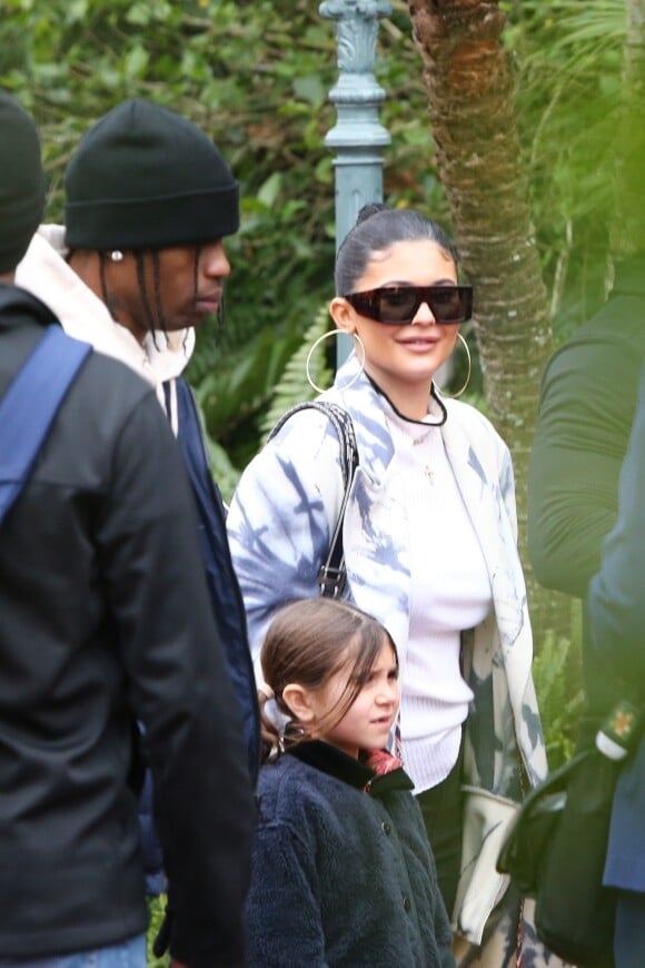 Travis Scott, Kylie Jenner, Penelope Disick - Exclusif - Les Kardashian passent la journée à Disney Magic Kingdom à Orlando en Floride, le 23 janvier 2020