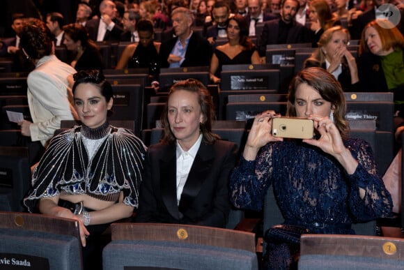 Noémie Merlant (en Louis Vuitton et Cartier - Maquillage Estée Lauder - Coiffure Margaux Rousse Malpat), Céline Sciamma, Adèle Haenel - People dans la salle lors de la 45ème cérémonie des César à la salle Pleyel à Paris le 28 février 2020 © Olivier Borde / Dominique Jacovides / Bestimage