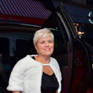 Exclusif - Mimie Mathy lors de l'arrivée à la 45e cérémonie des Cesar à la salle Pleyel à Paris, le 28 février 2020.