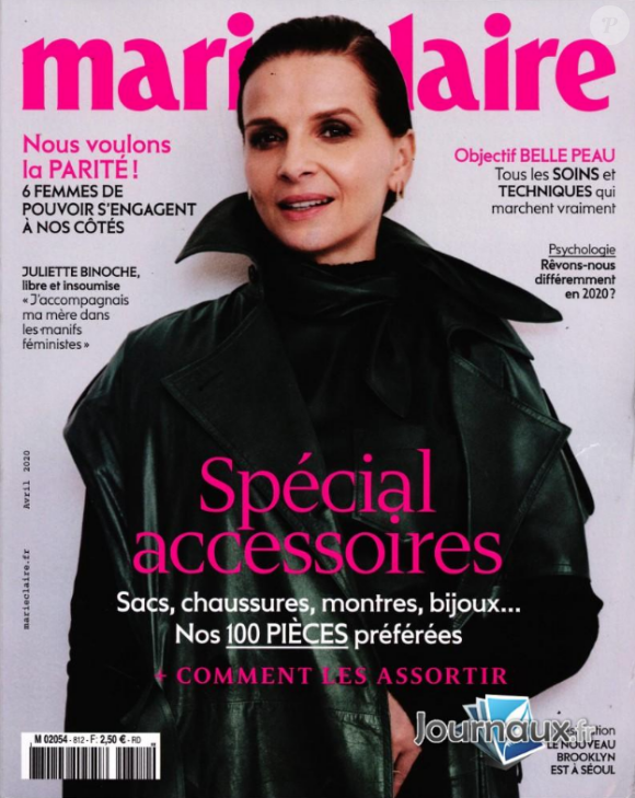 Couverture de "Marie Claire", paru le jeudi 5 mars 2020.