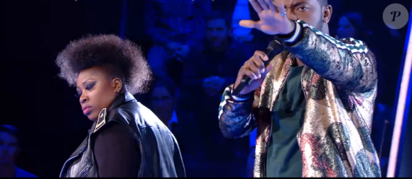 Samson et Verushka s'affrontent en battle - Talents de l'équipe de Pascal Obispo. Emission du samedi 7 mars 2020, TF1