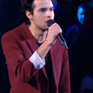 Sam et Romain s'affrontent lors des battles de "The Voice" - Talents de l'équipe de Lara Fabian. Emission du samedi 7 mars 2020, TF1