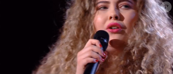 Maria, Amaury et Sheyen s'affrontent lors des battles de "The Voice" - Talents de Lara Fabian. Emission du samedi 7 mars 2020, TF1