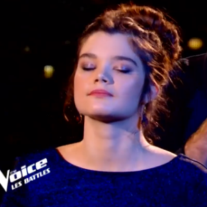 Louise et Don Pierre s'affrontent en battle dans "The Voice" - Talents de Marc Lavoine. Emissions du samedi 7 mars 2020, TF1