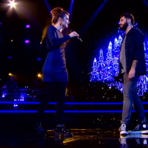 Louise et Don Pierre s'affrontent en battle dans "The Voice" - Talents de Marc Lavoine. Emissions du samedi 7 mars 2020, TF1