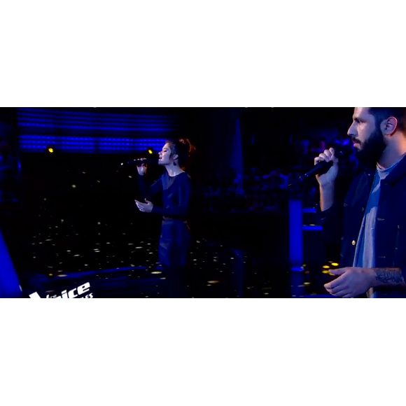 Louise et Don Pierre s'affrontent en battle dans "The Voice" - Talents de Marc Lavoine. Emissions du samedi 7 mars 2020, TF1