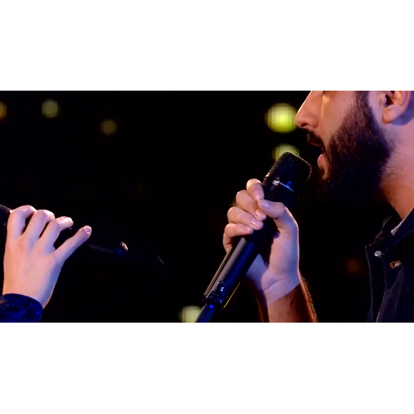 Louise et Don Pierre s'affrontent en battle dans "The Voice" - Talents de Marc Lavoine. Emissions du samedi 7 mars 2020, TF1