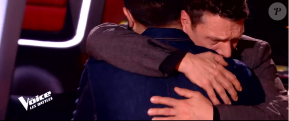 Louise et Don Pierre s'affrontent en battle dans "The Voice" - Talents de Marc Lavoine. Emissions du samedi 7 mars 2020, TF1