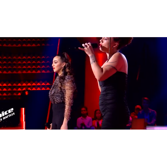 Rita et Melody s'affrontent en battles dans "The Voice" - Talents de Amel Bent. Emission du samedi 7 mars 2020, TF1