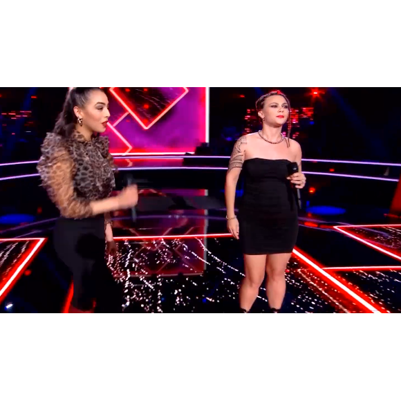 Rita et Melody s'affrontent en battles dans "The Voice" - Talents de Amel Bent. Emission du samedi 7 mars 2020, TF1