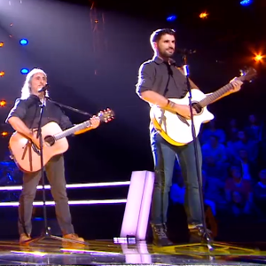 Yoann et la Rafa Mia s'affrontent en battle dans "The Voice" - Talents de Marc Lavoine. Emission du samedi 7 mars 2020, TF1