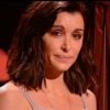 Jenifer émue lors du concert des Enfoirés, sur TF1, le 6 mars 2020.