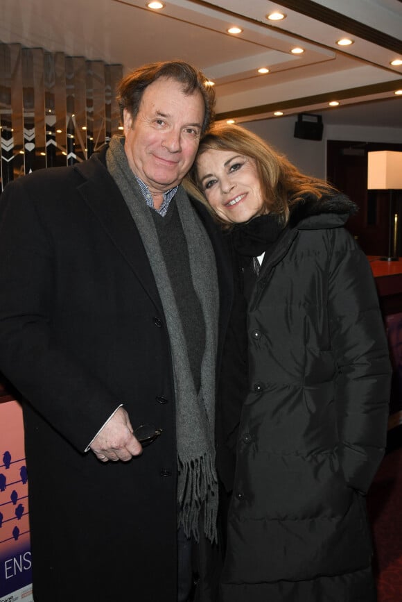 Exclusif - Daniel Russo et Nicole Calfan - Générale de la pièce "Fleurs de Soleil" au théâtre Antoine à Paris le 27 février 2020. © Coadic Guirec/Bestimage