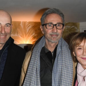 Exclusif - Nicolas Canteloup, Thierry Lhermitte et Marie-Anne Chazel - Générale de la pièce "Fleurs de Soleil" au théâtre Antoine à Paris le 27 février 2020. © Coadic Guirec/Bestimage